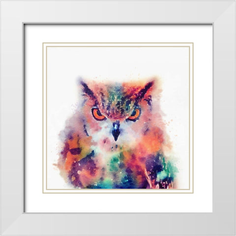 The Wise II White Modern Wood Framed Art Print with Double Matting by Maldonado, Jacqueline