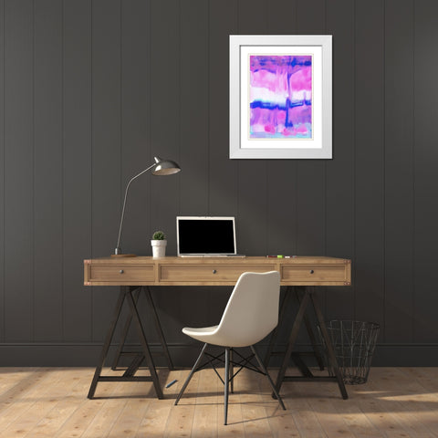 Undertow II White Modern Wood Framed Art Print with Double Matting by Maldonado, Jacqueline