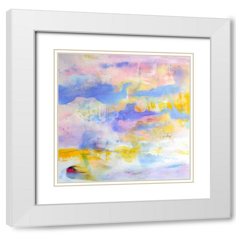 Elements of Innocence White Modern Wood Framed Art Print with Double Matting by Marrison, TA