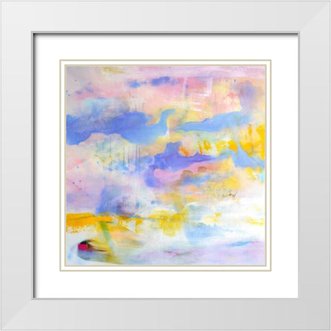 Elements of Innocence White Modern Wood Framed Art Print with Double Matting by Marrison, TA