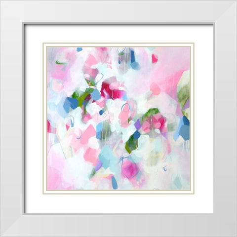 Maisie White Modern Wood Framed Art Print with Double Matting by Marrison, TA