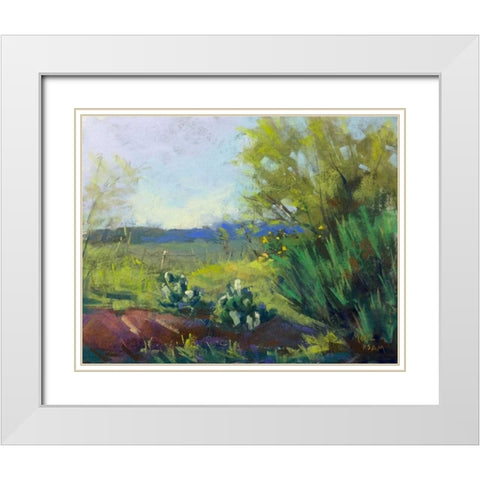 Above San Angelo White Modern Wood Framed Art Print with Double Matting by Mertz, Nancie King
