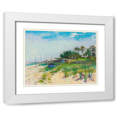 Serenity in St. George White Modern Wood Framed Art Print with Double Matting by Mertz, Nancie King