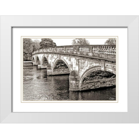 Henley-on-Thames White Modern Wood Framed Art Print with Double Matting by Miamee, Golie