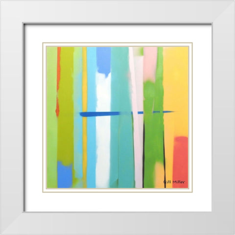 Urban Summer 2 White Modern Wood Framed Art Print with Double Matting by Miller, Gil