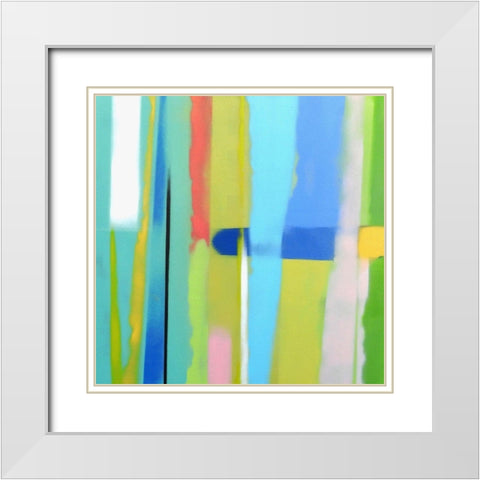 Urban Summer 3 White Modern Wood Framed Art Print with Double Matting by Miller, Gil