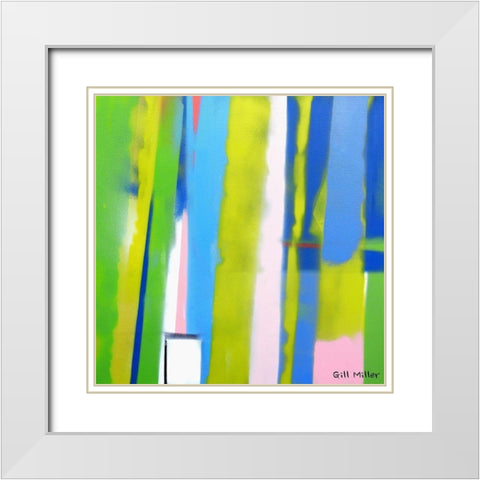 Urban Summer 4 White Modern Wood Framed Art Print with Double Matting by Miller, Gil