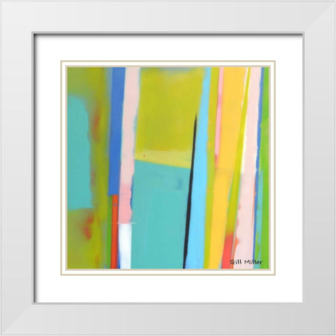 Urban Summer 5 White Modern Wood Framed Art Print with Double Matting by Miller, Gil