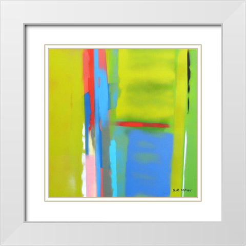 Urban Summer 6 White Modern Wood Framed Art Print with Double Matting by Miller, Gil