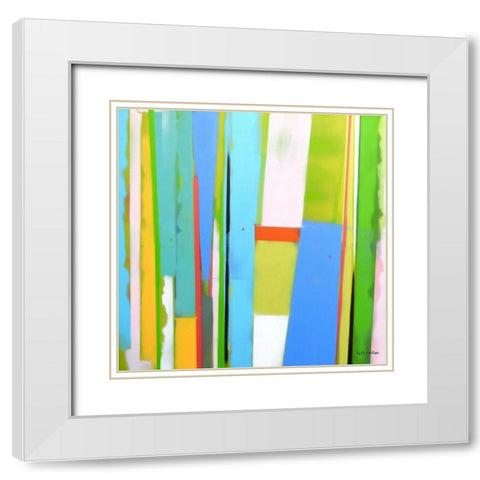 Urban Summer 9 White Modern Wood Framed Art Print with Double Matting by Miller, Gil