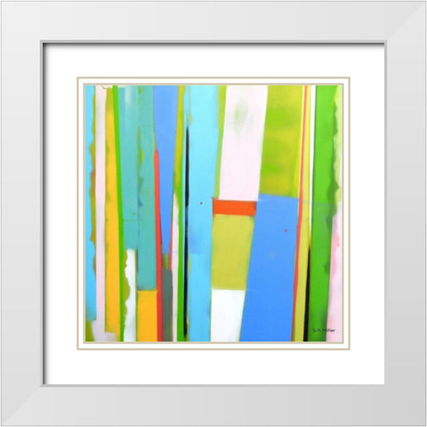 Urban Summer 9 White Modern Wood Framed Art Print with Double Matting by Miller, Gil