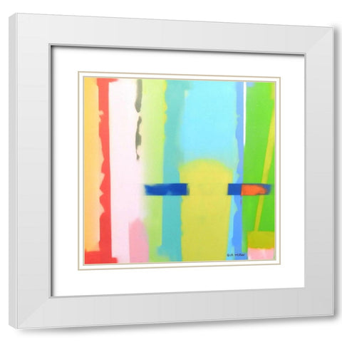 Urban Summer 11 White Modern Wood Framed Art Print with Double Matting by Miller, Gil