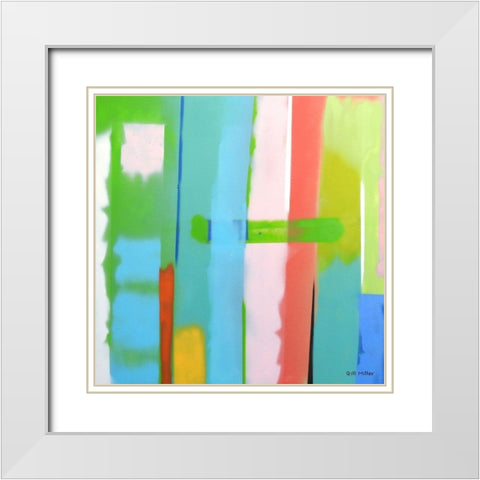 Urban Summer 12 White Modern Wood Framed Art Print with Double Matting by Miller, Gil