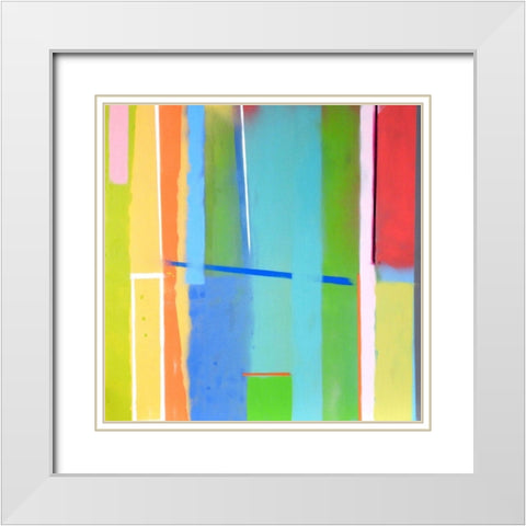Urban Summer 16 White Modern Wood Framed Art Print with Double Matting by Miller, Gil