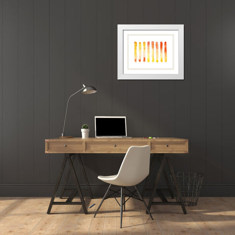 Fading White Modern Wood Framed Art Print with Double Matting by Muren, Nancy LaBerge
