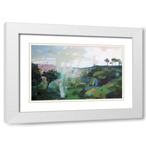 India No. 6 White Modern Wood Framed Art Print with Double Matting by Moulton, Angela