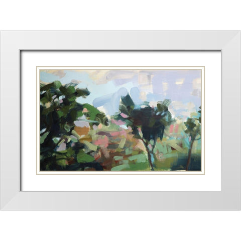 India No. 8 White Modern Wood Framed Art Print with Double Matting by Moulton, Angela