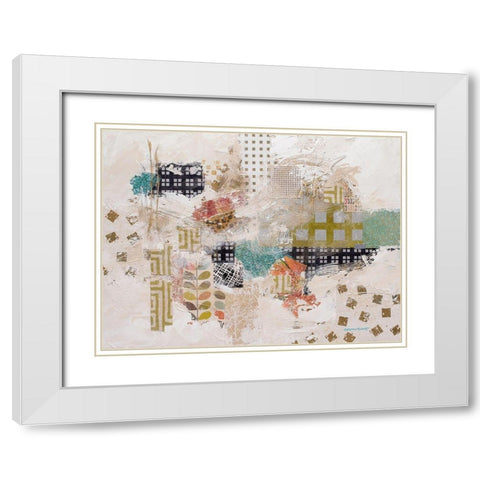 Fabricating White Modern Wood Framed Art Print with Double Matting by McCourt, Suzanne