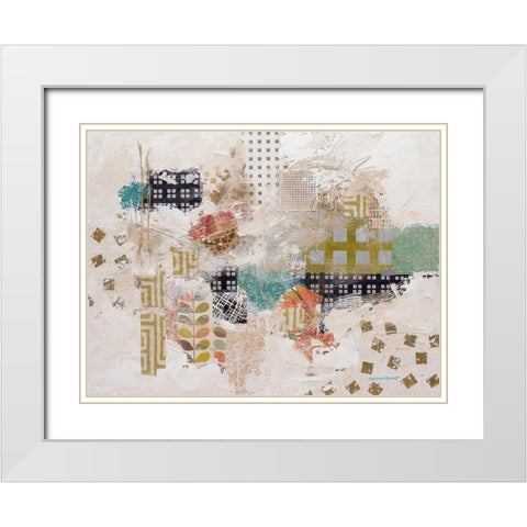 Fabricating White Modern Wood Framed Art Print with Double Matting by McCourt, Suzanne
