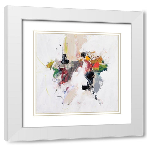 Go For It White Modern Wood Framed Art Print with Double Matting by McCourt, Suzanne
