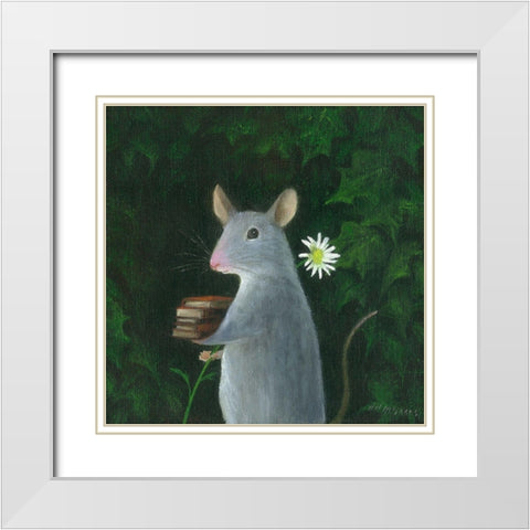 The Imaginary Friend White Modern Wood Framed Art Print with Double Matting by McInnes, DD