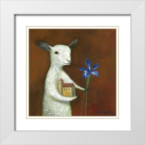 The Model Maker White Modern Wood Framed Art Print with Double Matting by McInnes, DD