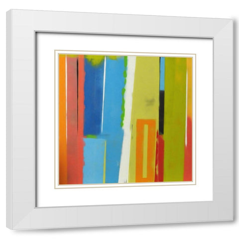 Urban Summer 19 White Modern Wood Framed Art Print with Double Matting by Miller, Gil