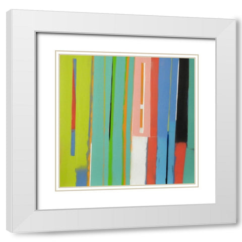 Urban Summer 20 White Modern Wood Framed Art Print with Double Matting by Miller, Gil