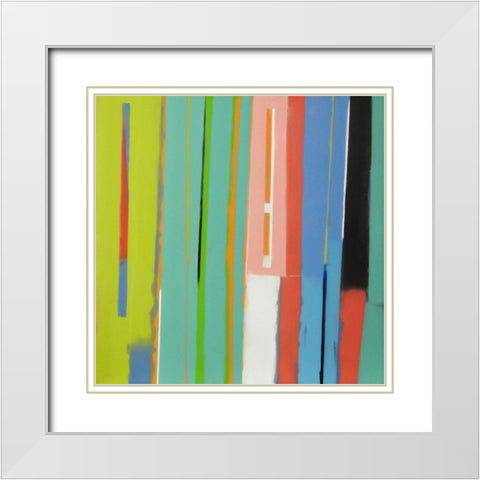 Urban Summer 20 White Modern Wood Framed Art Print with Double Matting by Miller, Gil