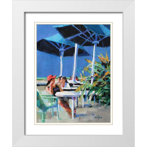 Red Cap White Modern Wood Framed Art Print with Double Matting by Mollica, Patti