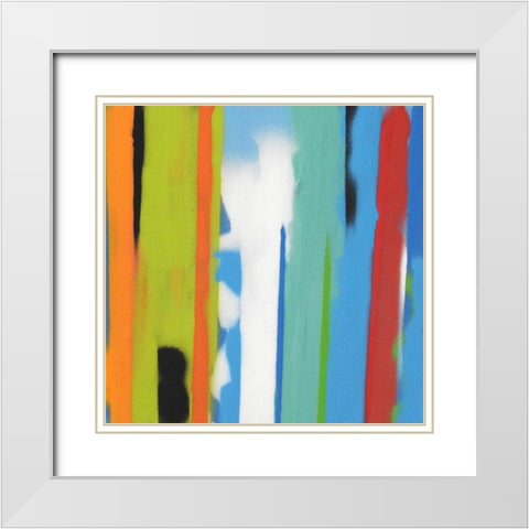 Urban Summer 23 White Modern Wood Framed Art Print with Double Matting by Miller, Gill