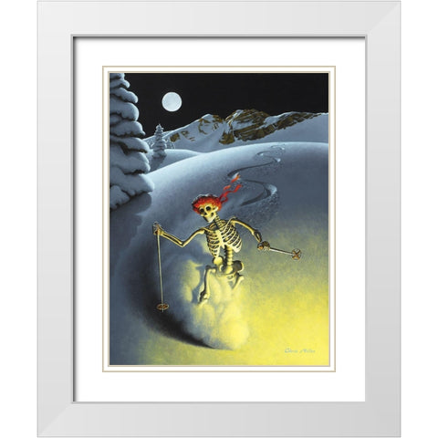 After Hours White Modern Wood Framed Art Print with Double Matting by Miles, Chris