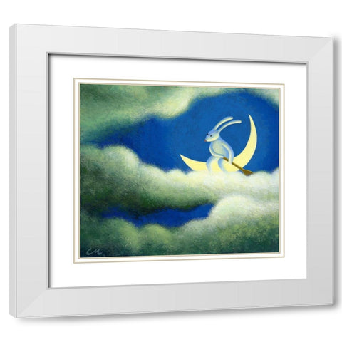 The Traveler White Modern Wood Framed Art Print with Double Matting by Miles, Chris