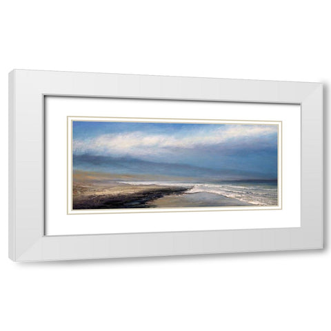 Eye of God White Modern Wood Framed Art Print with Double Matting by Mote, Michael
