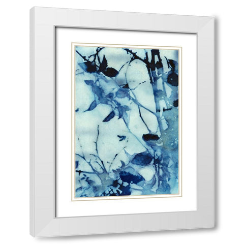 Abstraction White Modern Wood Framed Art Print with Double Matting by McCurdy, Krista