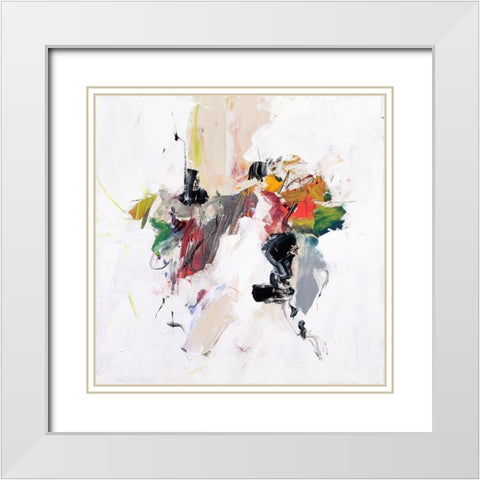 Go for It White Modern Wood Framed Art Print with Double Matting by McCourt, Suzanne