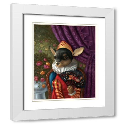 Violeta, Before Triumph White Modern Wood Framed Art Print with Double Matting by Matarazzo, Gina