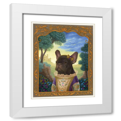 Henrietta in Her Wildest Dreams White Modern Wood Framed Art Print with Double Matting by Matarazzo, Gina
