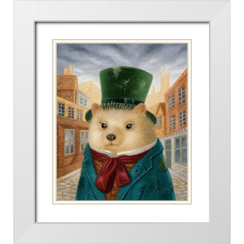 Smythe White Modern Wood Framed Art Print with Double Matting by Matarazzo, Gina