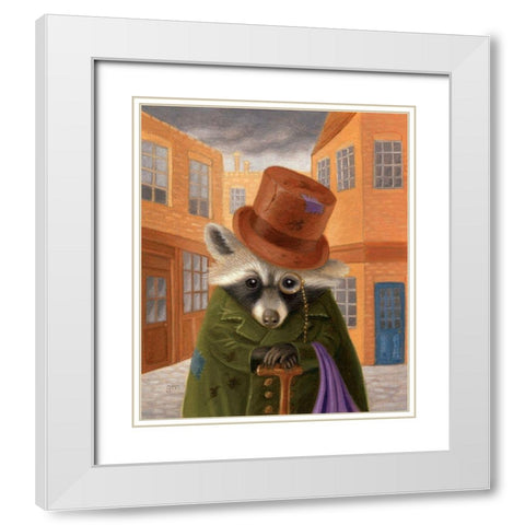 Dodger White Modern Wood Framed Art Print with Double Matting by Matarazzo, Gina