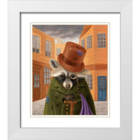 Dodger White Modern Wood Framed Art Print with Double Matting by Matarazzo, Gina