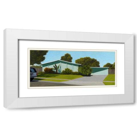 Ventura White Modern Wood Framed Art Print with Double Matting by Monzon, Rick
