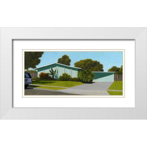 Ventura White Modern Wood Framed Art Print with Double Matting by Monzon, Rick