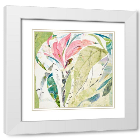 Merrily White Modern Wood Framed Art Print with Double Matting by MacCollum, Cynthia