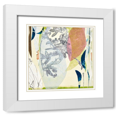 Miyako White Modern Wood Framed Art Print with Double Matting by MacCollum, Cynthia