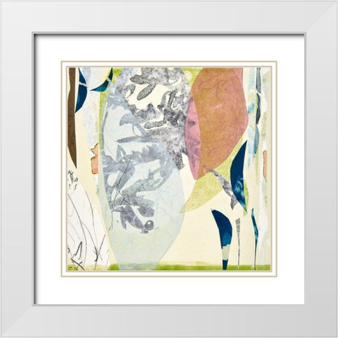 Miyako White Modern Wood Framed Art Print with Double Matting by MacCollum, Cynthia