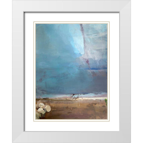 Invisible City White Modern Wood Framed Art Print with Double Matting by Merino, Carmen