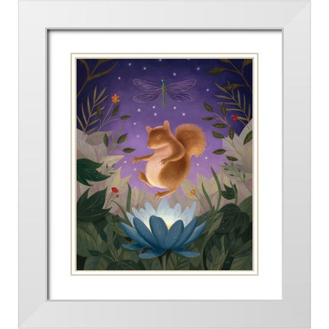 Ascension in Twilight White Modern Wood Framed Art Print with Double Matting by Matarazzo, Gina