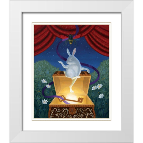 A Beekeepers Dream White Modern Wood Framed Art Print with Double Matting by Matarazzo, Gina