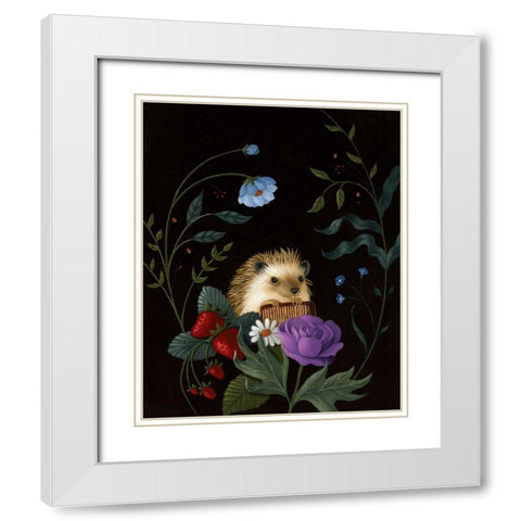 A Dashing Fellow White Modern Wood Framed Art Print with Double Matting by Matarazzo, Gina